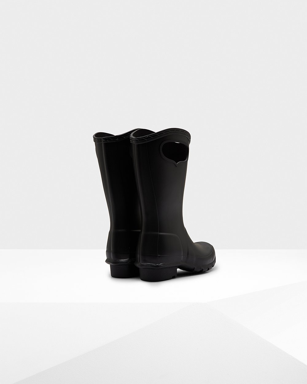 Kids Hunter Original Grab Handle - Rain Boots Black - 5036-MXUFW